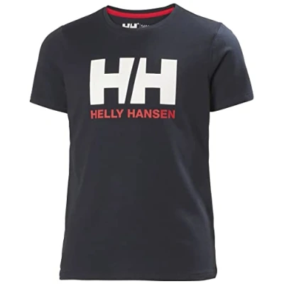 Image of Helly Hansen Junior Unisex HH Logo T Shirt, 12, Navy