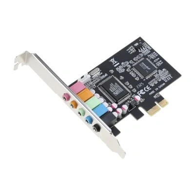 Image of Myazs PCIe Sound Card 5.1 Internal With Low Profile Bracket 3D Stereo PCI e CMI8738 Chip 32/64 Bit For Pc Windows 10