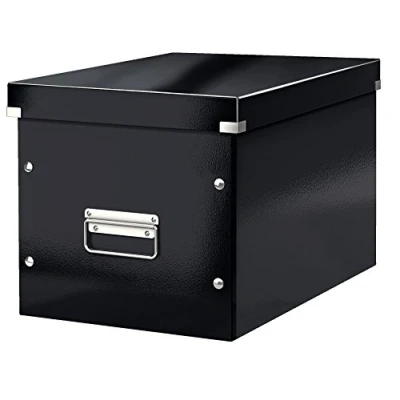 Image of Leitz Large Storage Cube, Black, Click and Store Range, 61080095