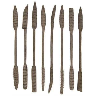 Image of SE Heavy Wood Rasp Riffler File Set Assorted Files for Cuts Shaping Tool of 8 Pcs 7408WFR