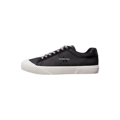 Image of Calvin Klein Jeans Skater Trainers, Men&#039;s, Size: 6, Black/bright white Leather and textile