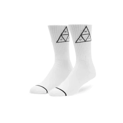 Image of HUF Set TT Crew Sock, White, O/S, One Size