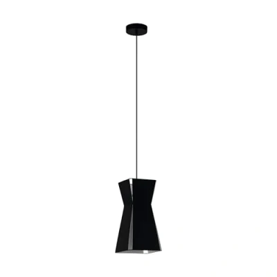 Image of EGLO Valecrosia hanging light, black, 18 cm x