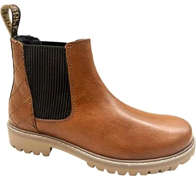 Image of sole london LADIES WOMENS SLIP ON LEATHER CHELSEA ELASTIC ANKLE DEALER BOOTS
