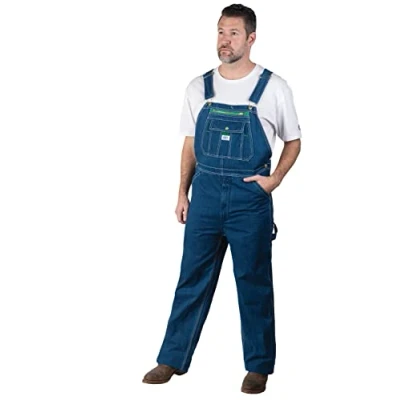 Image of Liberty Men&#039;s Stonewashed Denim Bib Overall Coveralls, 36W / 30L