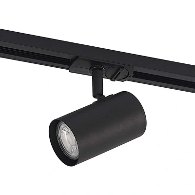 Image of Lindby Linaro Track Spotlight - GU10 - Ø6 cm - Black - 1-Phase