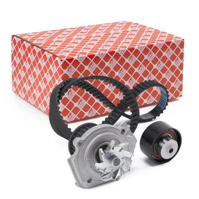 Image of 71771575 water pump + Timing Belt Kit FEBI BILSTEIN 32745 with 124 22mm trapezoidal tooth profile FIAT: Punto I Hatchback