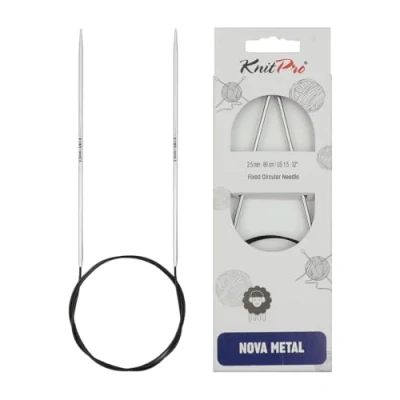 Image of KnitPro 150 cm x 2.5 mm Nova Fixed Circular Needles, Silver