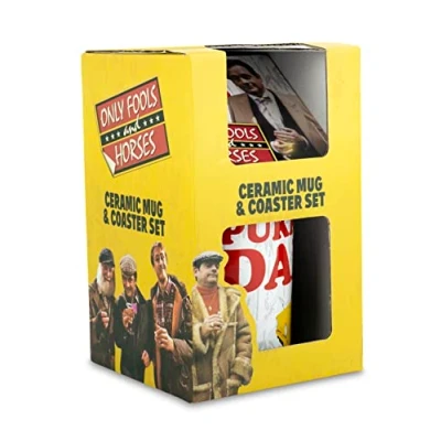 Image of Only Fools and Horses Pukka Dad Mug Coaster Set Fathers Day in Presentation Box