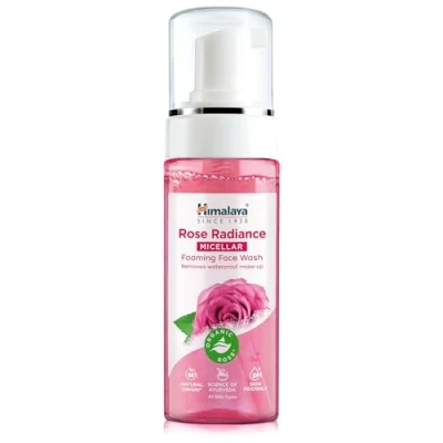 Image of Himalaya Rose Radiance Micellar Foaming Face Wash, Removes Waterproof Make up, 150ml