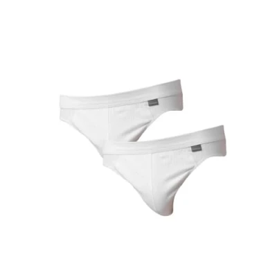 Image of Schiesser Authentic Men&#039;s Briefs Pack of 2 White