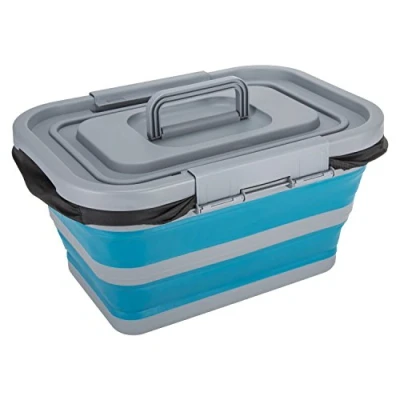 Image of PMS SUMMIT POP 18L FOLDING COOL BOX BLUE/GREY