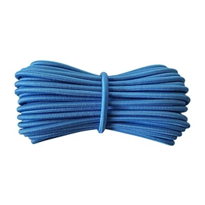 Image of Round Elastic Cord 5 mm Diameter Blue 10 metres