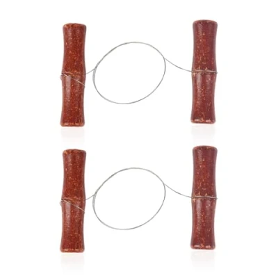 Image of 2 Pieces Clay Cutting Rope, Stainless Steel Stranded Wire With Handle, Cutter, Cheese Cutter