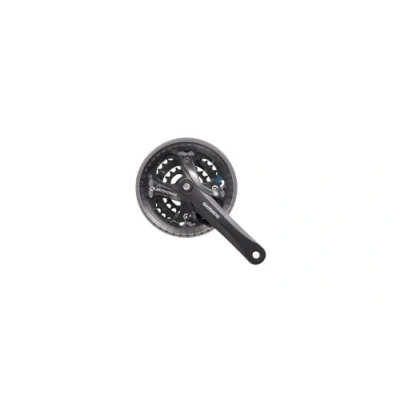 Image of SHIMANO Acera Trekking FC M361 Square 7/8 Speed Crankset, Black, 170 mm 48 38 28