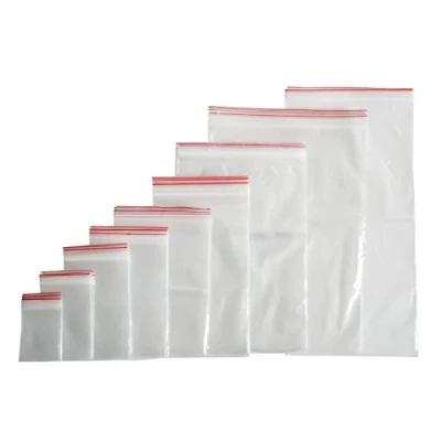 Image of Zip Lock Poly Bag Mailing Resealable Set of 100 40 sizes to Choose From