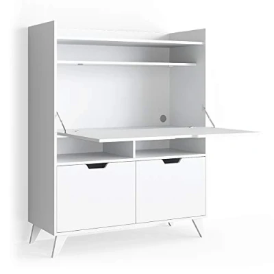 Image of Vicco Secretary desk Berdi, White, 110 x 45 cm