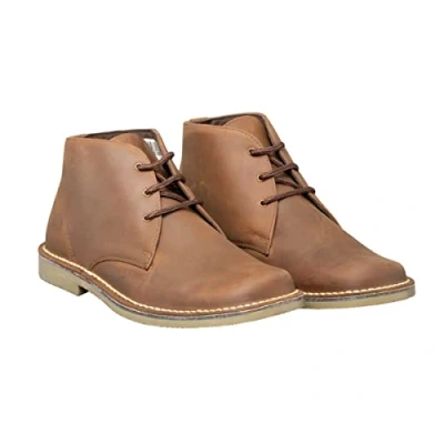 Image of Roamers Mens Waxy Leather Fulfit Desert Boots (9 UK) (Brown)