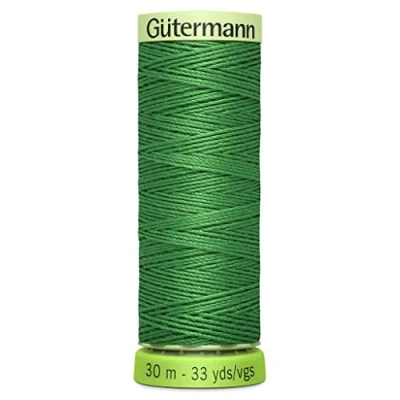 Image of Gutermann 723665 396 Sew All 100% recycled Top Stitch Thread 30mtr, Polyester, Lucky Green, One Size