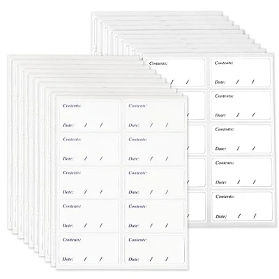 Image of HXMJIED 200pcs Freezer Labels, 6x3cm Food Labels Stickers, Removable Sticky for Freezer, No Trace After Peel Off