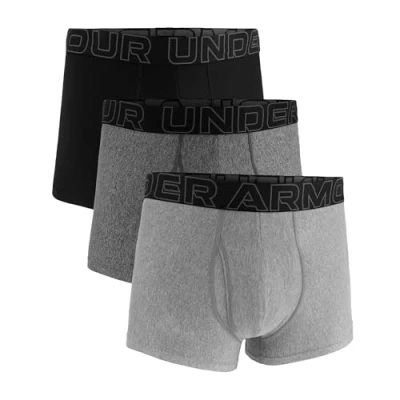 Image of Under Armour Men&#039;s 3 Pack Performance Tech Boxer Brief, 3&quot; Inseam Breathable, Moisture Wicking, Soft Touch, All Day Comfort