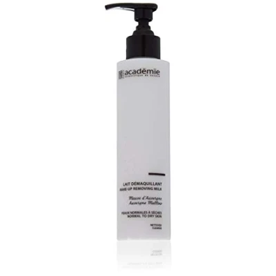 Image of Academie Make Up Removing Milk for Normal and Dry Skin with Auvergne Mallow by Aromatherapy Range 200ml