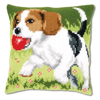 Image of Vervaco Cushion: Beagle, Acrylic, Multi Colour, 20 x 1 25 cm