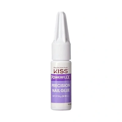 Image of KISS Powerflex Precision Nail Glue, Flex Formula for Ultra Hold of False Nails, Instantly Repairs Breaks and Tears