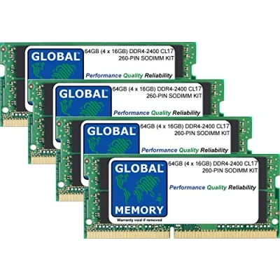 Image of 64GB (4 x 16GB) DDR4 2400MHz PC4 19200 260 PIN SODIMM MEMORY RAM KIT COMPATIBLE WITH INTEL 27&quot; RETINA 5K IMAC (2017)