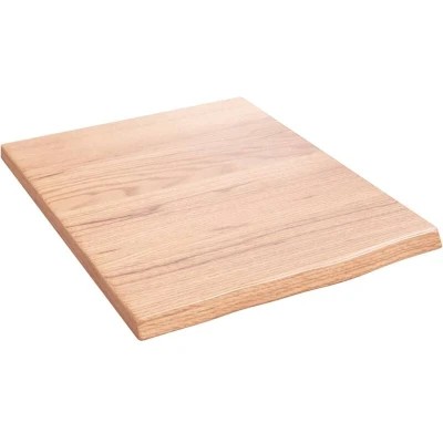 Image of vidaXL Bathroom Countertop Light Brown 40x50x2 cm Treated Solid Wood