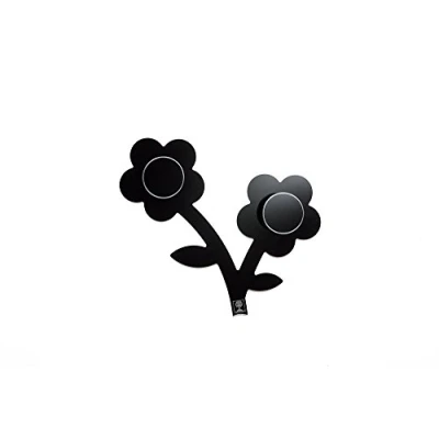 Image of Foppapedretti Flower Coat Hooks 1 ripiano grande Black