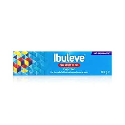 Image of Ibuleve Pain Relief 5% Ibuprofen Gel, Clinically Proven, Anti Inflammatory for Joint Pain, Sprains, Backache, Muscular Pains and Sports Injuries, 100 g