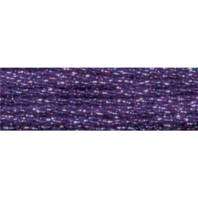 Image of DMC 317W E3837 Light Effects Polyster Embroidery Floss, 8.7 Yard, Purple Ruby