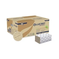 Image of Lucart EcoNatural V Fold Hand Towels 190 Sheets (Pack of 20) 864049