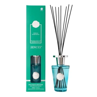 Image of Sences 1000ml Reed Diffuser Neroli Portofino with 55cm Reeds, Perfume Bottle Design, Long Lasting Scent, Gift Boxed