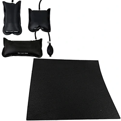 Image of SPARES2GO Universal Washing Machine Tumble Dryer Anti Vibration Mat + Shock Absorbing Stabiliser Pads