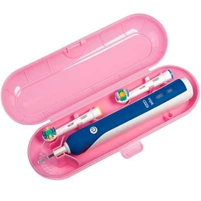 Image of Nincha Portable Replacement Plastic Electric Toothbrush Travel Case for Oral B Pro Series Pink