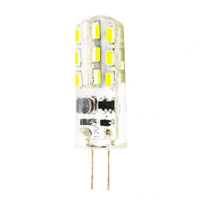 Image of G4 24 SMD 3014 LED Light Bulb 1.5 Walt Equivalent to 20 W Incandescent Replacement of Halogen Bulbs, AC/DC 12 V, 130 150 Lumen, Cool White 6000 K
