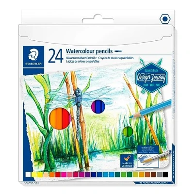 Image of Staedtler Design Journey 14610C Box of 24 Assorted Watercolour Pencils