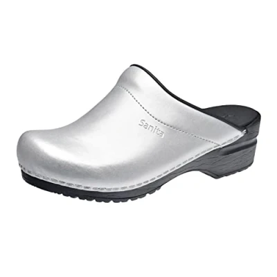 Image of Sanita SONJA women&#039;s Clogs (Shoes) in Silver
