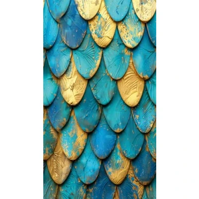 Image of Metropolitan Stories Mural Blue Scales 790163