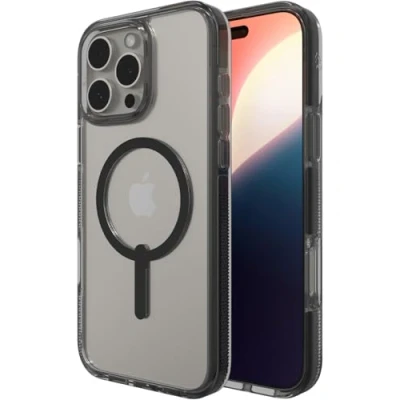 Image of ZAGG Santa Cruz Snap iPhone 16 Pro Max Case Clear &amp; Black, Black,Clear