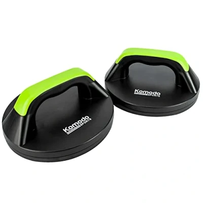 Image of KOMODO Rotating Push Up Handles Press Bars Grips Stand (Green)