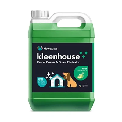 Image of Superkleen Kleenhouse Kennel Cleaner and Odour Eliminator Dog Safe Disinfectant Super Concentrate Apple Fragrance (5L)
