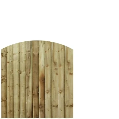Image of Bespoke Custom Made to Measure UPTO HEIGHT: 4ft (120cm High) Feather Edge Semi Braced Arch Top Pathway Garden Pedestrian Gate [Width Between 90CM 105CM Hinge Pack Option Removed