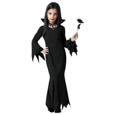 Image of Atosa 74405 Ghost Halloween Child Size Party Costume, Black/White, 3 4 años