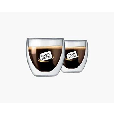 Image of Bodum Pavina 0.25 L, 8 Oz 2 Pcs Glass, Double Wall, Carte Noire