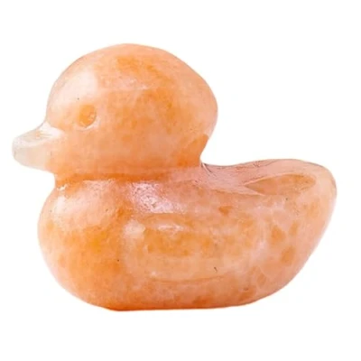 Image of Aventurines Crystal Duck Figurines Miniature Stone Ducks Statues For Home Decoration And Collectors