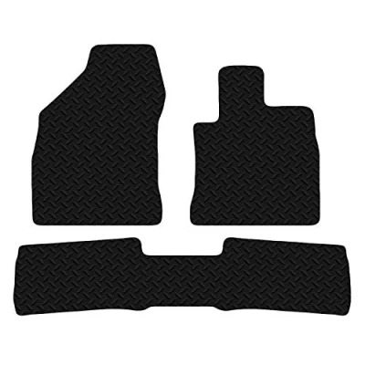 Image of Carsio Car Mats For Lexus CT200H 2010+ Onwards 3mm 4pc Set Tailored Fit Rubber Floor Mat Complete Accessory Black Custom Fitted Anti Slip Backing, Heavy Duty &amp; Waterproof