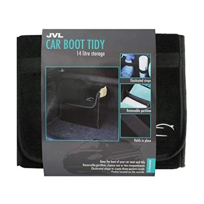 Image of JVL Compact Carpet Car Vehicle Boot Storage Organiser Tidy